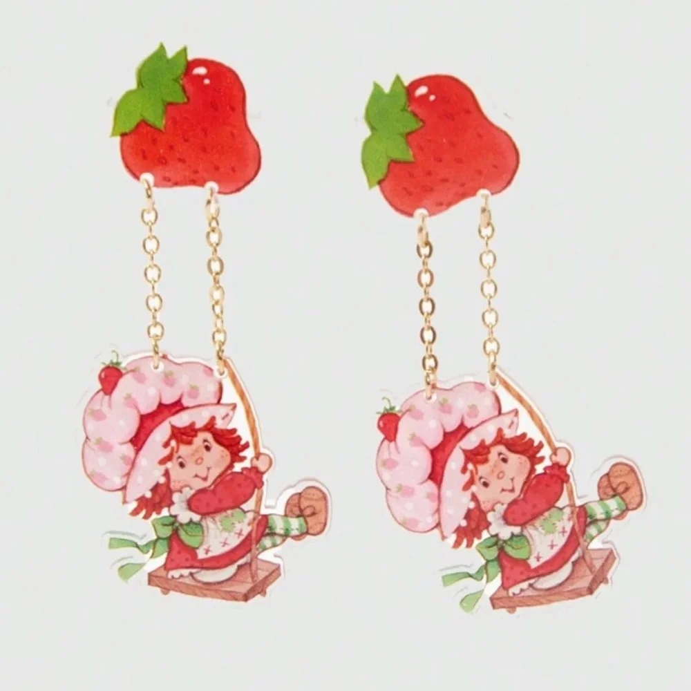 NWOT Strawberry Shortcake earrings - Picture 1 of 4
